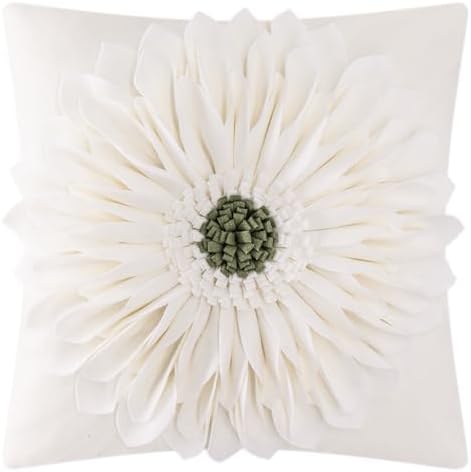 OiseauVoler Decorative 3D Flower Throw Pillow Covers by OiseauVoler