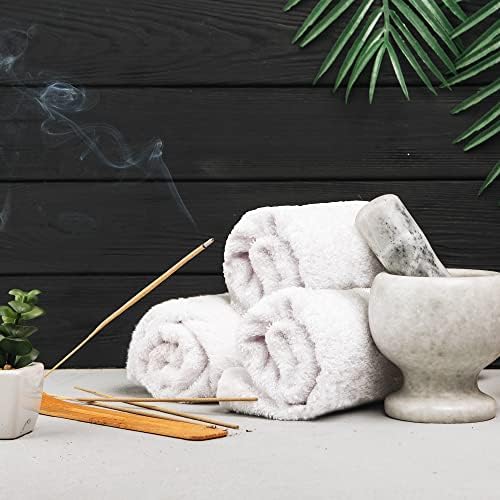 Towel and Linen Mart 100% Cotton - 24 PK Wash Cloth Set - White Color Flannel Face Cloths, Highly Absorbent and Soft Feel Fingertip Towels (White, Pack of 24) - Image 4