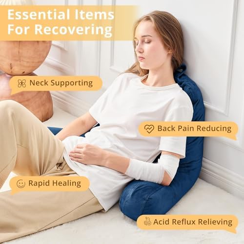 Sasttie Reading Pillow for Bed, Back Pillow for Sitting Up - Image 6