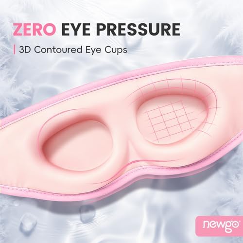 NEWGO 3D Cooling Eye Mask, Weighted Eye Mask - Image 3