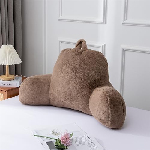 A Nice Night Khaki Reading Pillow, 18.5" Bed Wedge Pillows by ANICENIGHT