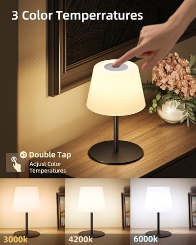EZVALO Spa-Like Shower Lamp – IP65 Waterproof Bathroom Lamp, Rechargeable Cordless Mood Light, 3 Color Temps for Relaxing Bathroom & Bathtub Experience 1 Pack (Black) - Image 5