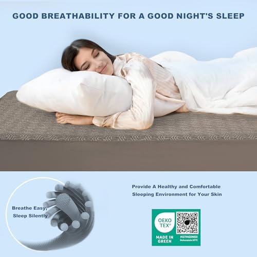 GRT Twin XL Mattress Cover Waterproof, Bamboo Charcoal Fiber Mattress Pad - Image 5