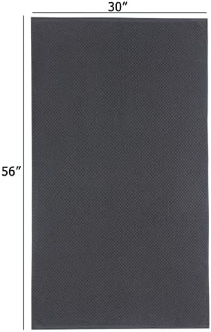 COTTON CRAFT Euro Spa Waffle Weave Bath Towels - Set of 4 Grey Towels - Image 2