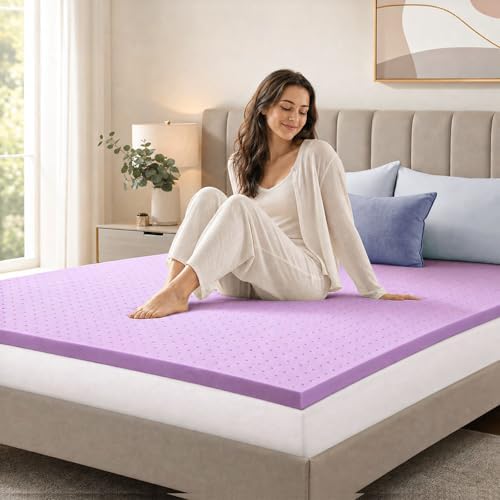 DUMOS 3 Inch Full Mattress Topper Cooling Gel Ventilated Memory Foam - Image 3