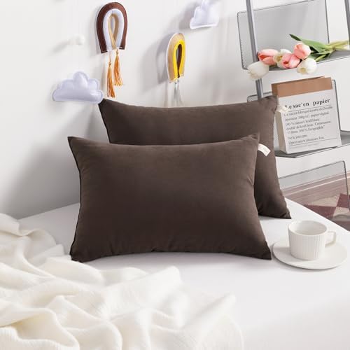 NTBAY Toddler Pillows, Dark Brown - Image 2