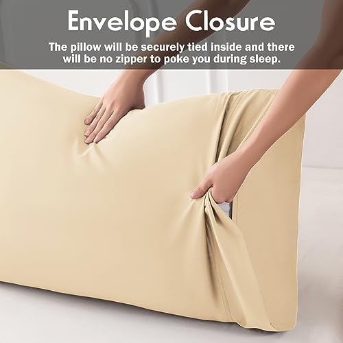 Pillowcases King Size 2 Pack, Cooling Viscose from Bamboo Pillow Cases - Image 4