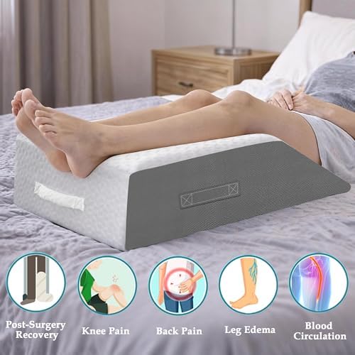 10" Leg Elevation Pillow, Memory Foam Wedge Pillow - Image 2