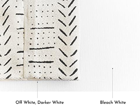 BlissBlush White Soft Chenille Boho Body Pillow Cover 20x54, Decorative - Image 6