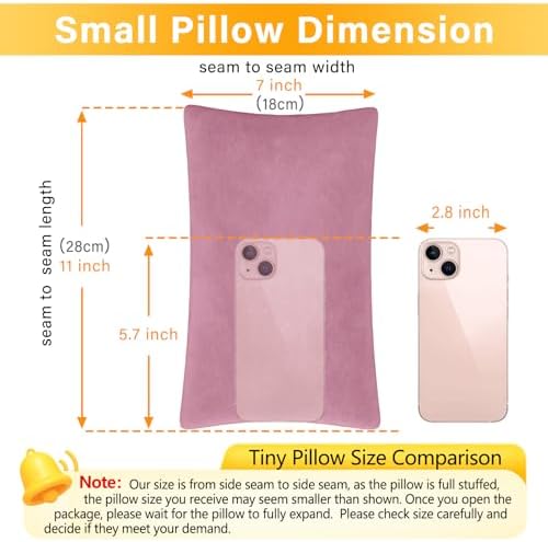 1 MIDDLE ONE 2 Pack Small Pillow, Memory Foam Mini Pillow 11 X 7 Inches - Image 3