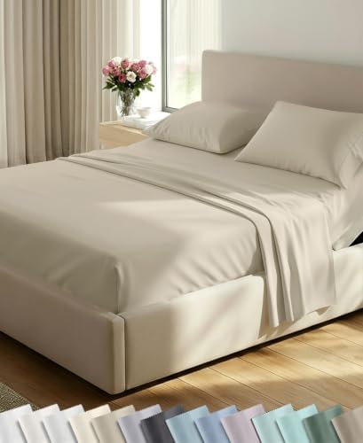 California Design Den 600 Thread Count Split King Bed Sheets by CaliforniaDesignDen