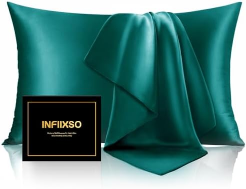 INFIIXSO Mulberry Silk Pillow Cases Queen Size by INFIIXSO