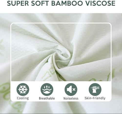 MUXHOMO Premium 100% Waterproof Queen Size Mattress Protector, Breathable - Image 3
