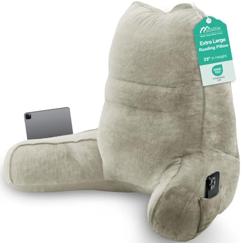 Sasttie Reading Pillow for Bed, Back Pillow for Sitting Up by SASTTIE