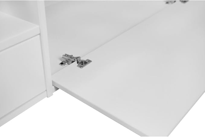 memomad Bali Storage Platform Bed with Drawers (Full Size, Off White)