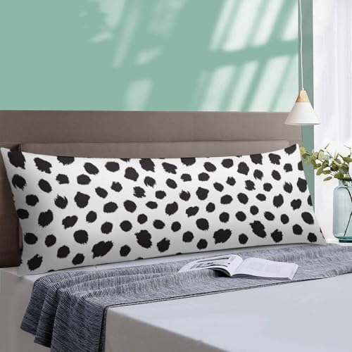 White and Black Spot Body Pillow Cover Pillowcase - Image 4
