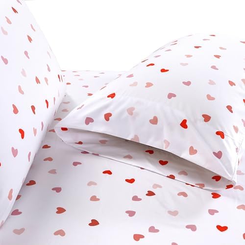 Elegant Comfort 6-Piece Sheet Set Deep Pocket Hearts - Image 5