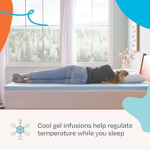 Linenspa Memory Foam Mattress Topper, Queen Size - Image 2