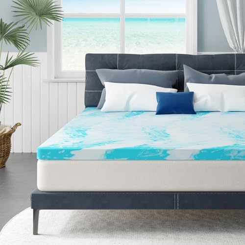 MLILY 4 Inch Queen Cooling Gel Infusion Memory Foam Mattress Topper by MLILY