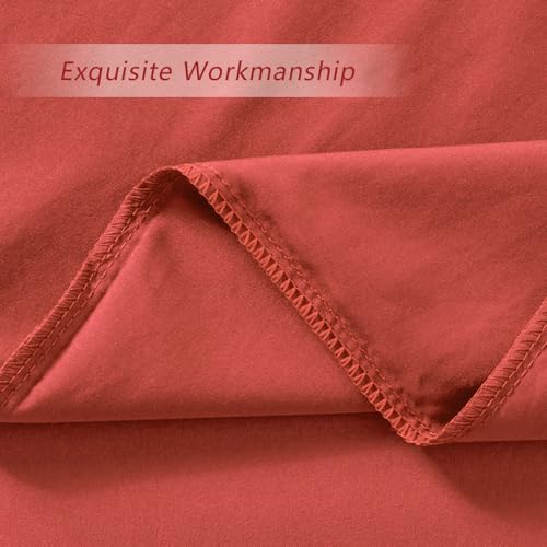 Orange Red King Size Pillow Cases Set of 2 - Image 5