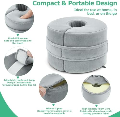 Foot Elevation Pillow, Ankle & Foot Pillow High-Density Foam 1PC - Image 4