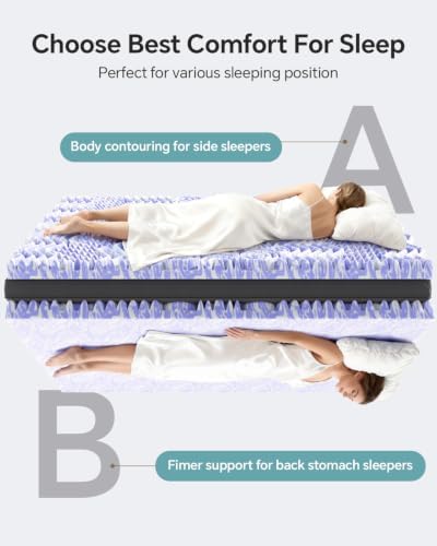 ChiXpace Dual Layer 5 Inch Memory Foam Mattress Topper Full - Image 4