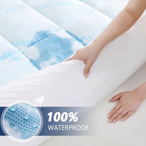 DOWNCOOL 100% Waterproof Cooling Twin Mattress Topper - Image 5