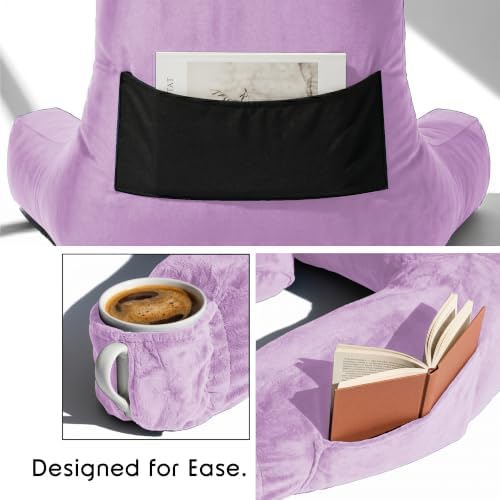 Nestl Reading Pillow with Shredded Memory Foam Includes 2 Neck and Lumber - Image 4