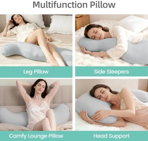 Body Pillows for Adults, Full Body Pillow for Side Sleepers, Long Body Pillow - Image 7