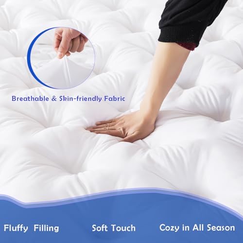 WhatsBedding 5 Inch Memory Foam Mattress Topper - Image 3