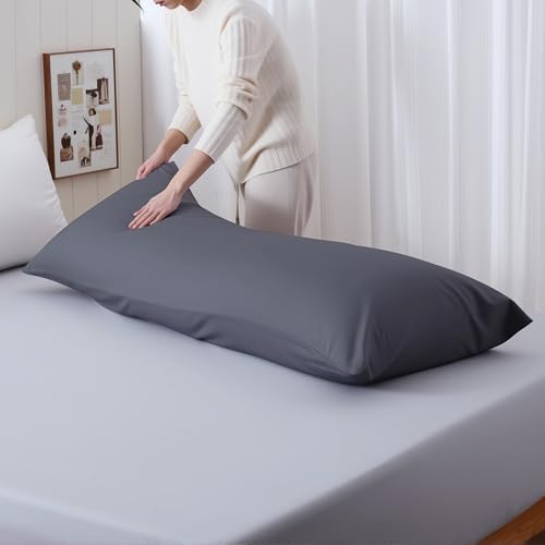 Body Cooling Pillow Case, Viscose Derived from Bamboo Long Pillow Protectors - Image 4