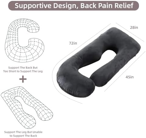 60 Inch Full Body Pregnancy Pillows - Image 6