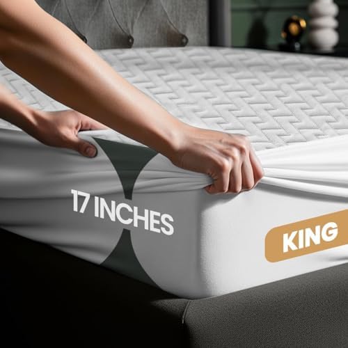 Utopia Bedding Waterproof Mattress Protector King Size, Premium 3D Air Soft - Image 2