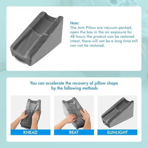 Arm Elevation Pillow with 2 Pockets, Arm Wedge Elevation Pillow Excellent - Image 7