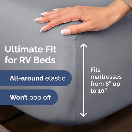 Short Queen Size 4 Piece Bed Sheet Set - Image 3