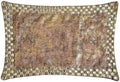 Pack of 2 Decorative Oblong Pillow Cover Gold, Crystal Embroidery Cushion Covers by TheHomeCentric