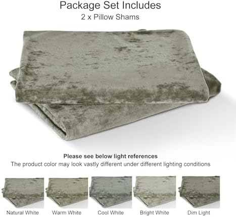 PHF Truly Velvet Pillowcases Standard Size 20" x 26", No Insert - Image 6