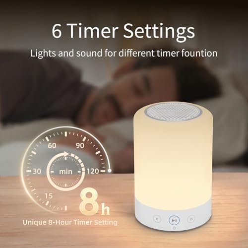 Night Lights, Rechargeable Battery, Touch Control, 6 Timers & Memory Function | - Image 4