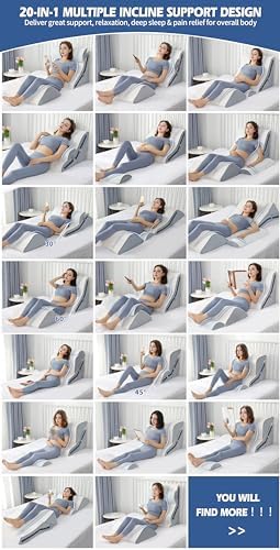 4Pcs Orthopedic Bed Wedge Pillow Set - Image 3