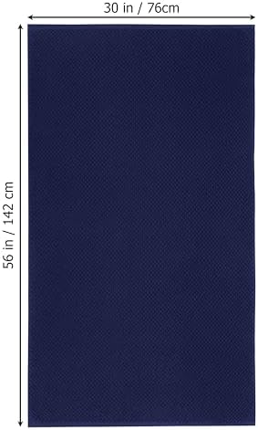 COTTON CRAFT Euro Spa Waffle Weave Bath Towels - Set of 4 Navy Towels - Image 3