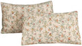 ECOCOTT 2 Pack Pillowcase Standard Size, Botanical Floral Pillow Cases Set by ECOCOTT