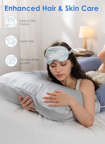 QUEEN ROSE Pregnancy Body Pillow Cover, Satin Cooling Pillowcase - Image 5
