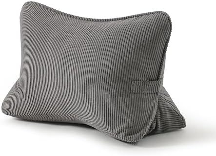 Pat. Pend. Corduroy Lumbar Support Backrest Pillow by Ailuteie