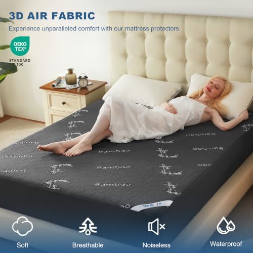 BEDLORE King Size Waterproof Mattress Protector Bamboo Viscose Bed Cover - Image 3