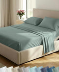 California Design Den Soft 100% Cotton Sateen Split King Sheet Set by CaliforniaDesignDen