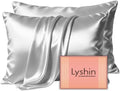 LYSHIN Silk Pillow Cases 2 Pack King Size by LYSHINSILKPILLOWCASES