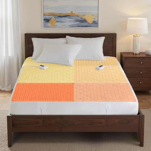 Serta Multi-Zone Heated Mattress Pad Dual Zone Body & Foot King by Serta