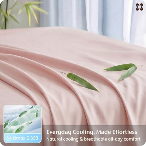 Bedsure PureWoven 100% Rayon Derived from Bamboo, King Size Sheets Set - Image 4