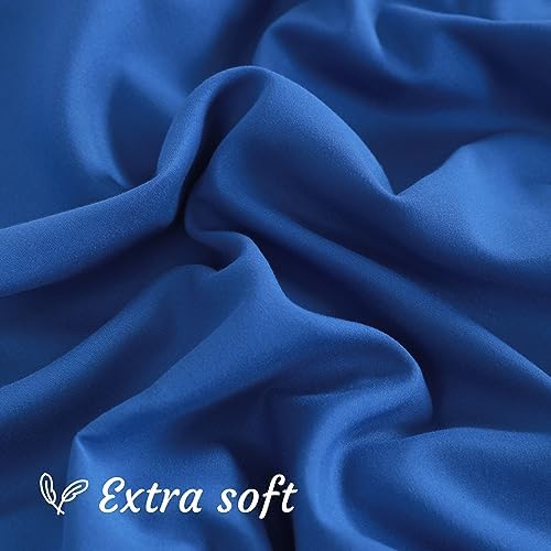 NTBAY Standard Microfiber Pillowcases, Royal Blue - Image 5