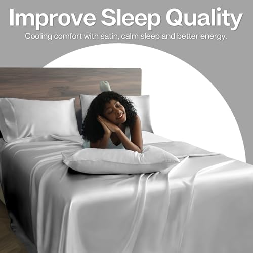 MR&HM Satin Pillowcase 2 Pack, King Size 20"x40" - Image 4